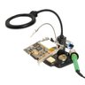 Lupa Suporte com Garra Solda 2 Lentes Aumento Visao Led Soldagem Equipamento Placa Reparo Conserto L - 7