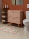 Ver imagem 2 de Gabinete para Banheiro com Tampo e Espelho com LED 80cm Retro MDF Rosa Milano - On Móveis