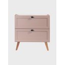 Ver imagem 5 de Gabinete para Banheiro com Tampo e Espelho com LED 80cm Retro MDF Rosa Milano - On Móveis