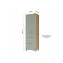 Ver imagem 6 de Módulo Cozinha Nesher Marquesa Paneleiro C/ 2 Portas e 2 Gavetas 70cm Branco - Nesher
