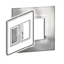 Ver imagem 1 de Placa Arteor 4X4 3+3 Postos Stainless Steel - Pial Legrand