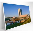 Ver imagem 1 de Quadro Congresso Nacional Brasília - 90x60 Cm - Vidro Impresso