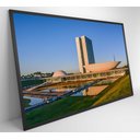 Ver imagem 2 de Quadro Congresso Nacional Brasília - 90x60 Cm - Vidro Impresso