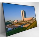 Ver imagem 3 de Quadro Congresso Nacional Brasília - 90x60 Cm - Vidro Impresso
