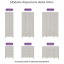 Ver imagem 7 de Quarto de Bebê Completo com Berço Americano 3 em 1 p/Colchão 130x70cm Dengo Multimóveis MP4588