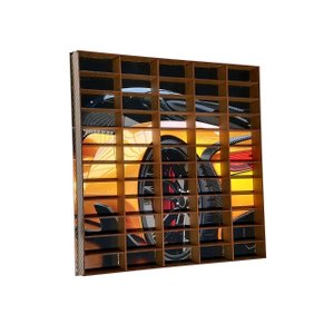 Expositor Carrinhos Para Coleção Brinquedo Adesivado Mdf