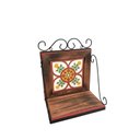 Ver imagem 1 de Prateleira Ferro e Madeira de Parede Rustica com 1 Ladrilho