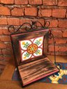 Ver imagem 2 de Prateleira Ferro e Madeira de Parede Rustica com 1 Ladrilho