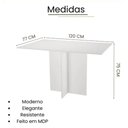 Ver imagem 2 de Mesa de Jantar Dunna 120x77 Design Moderno Resistência e Elegância