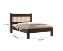 Ver imagem 2 de Cama Casal Tradicional Bela Chocolate Estilo Moderna Ripada de Mdf com Estrado Madeira