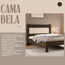 Ver imagem 5 de Cama Casal Tradicional Bela Chocolate Estilo Moderna Ripada de Mdf com Estrado Madeira