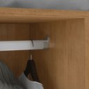 Ver imagem 4 de Guarda-roupa New Andara 8 Portas 4 Gavetas com Espelho e Pés Móveis Lopas
