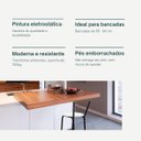 Ver imagem 5 de Kit 6 Banquetas para Bancada Flórida Preta 60cm Cozinha Gourmet Balcão Ilha Piscina Área de Lazer