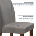 Ver imagem 6 de Conjunto Sala de Jantar Mesa 160x80cm Tampo Mdf/vidro com 6 Cadeiras Espanha Yescasa