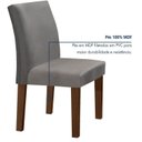 Ver imagem 6 de Conjunto Sala de Jantar Mesa 160x80cm Tampo MDF/Vidro com 6 Cadeiras Espanha Yescasa