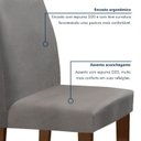 Ver imagem 7 de Conjunto Sala de Jantar Mesa 160x80cm Tampo MDF/Vidro com 6 Cadeiras Espanha Yescasa