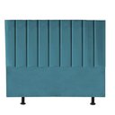 Ver imagem 2 de Cabeceira Estofada Carla 140cm Casal para Cama Colchão Box Quarto Suede Azul Turquesa - Aurora Line