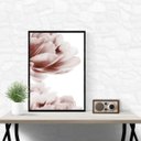 Ver imagem 1 de Quadro Decorativo Moderno Flores 45x34cm:moldura Preta