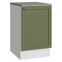 Ver imagem 1 de Balcão de Cozinha 50cm 1 Porta Branco/verde Vik Madesa