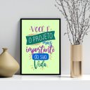 Ver imagem 1 de Quadro Você É o Projeto Mais Importante 24x18cm:moldura Preta