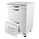 Ver imagem 1 de Balcão Auxiliar C/ Rodízios Robustos - 2 Gavetas