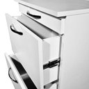 Ver imagem 3 de Balcão Auxiliar C/ Rodízios Robustos - 2 Gavetas