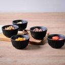 Ver imagem 6 de Ramequim Shimeji 170ml Cerâmica Preto Matte 9x5cm Sushi Porto Brasil Restaurante Japonês