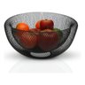 Fruteira Mesa Cesta de Frutas Aramado Metalizado Preto - 5
