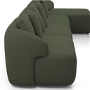 Ver imagem 7 de Sofá 5 Lugares com Chaise Direito Sala Living 328cm Arlo F04 Linho Verde - Lyam Decor