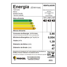 Ventilador Britânia 2 em 1 BVT481 Tecnologia Maxx Force 174W 220V - 7