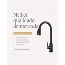Ver imagem 7 de Torneira para Cozinha Preto Mangueira Flexível Roma Aço Inox 304 Goldenx