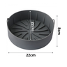 Forma Silicone Cozimento Redonda Para Fritadeira Air Fryer com Alça Clink - 5
