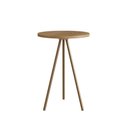 Ver imagem 2 de Mesa Lateral de Apoio com Pés Metálicos 35x35cm 27944 Artesano - Hanover/dourado