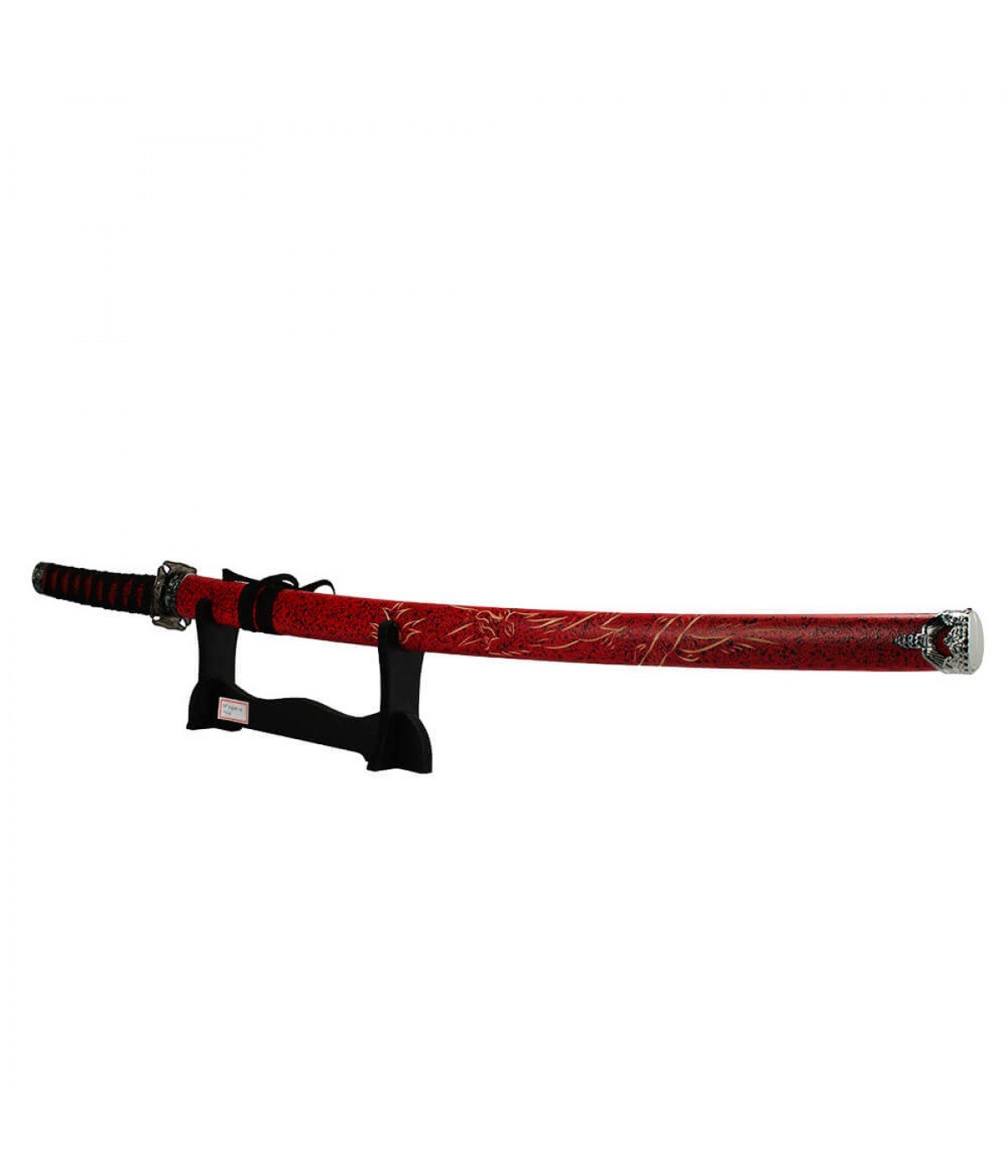 Espada Decorativa Vermelha Japonesa Katana 100cm - 3