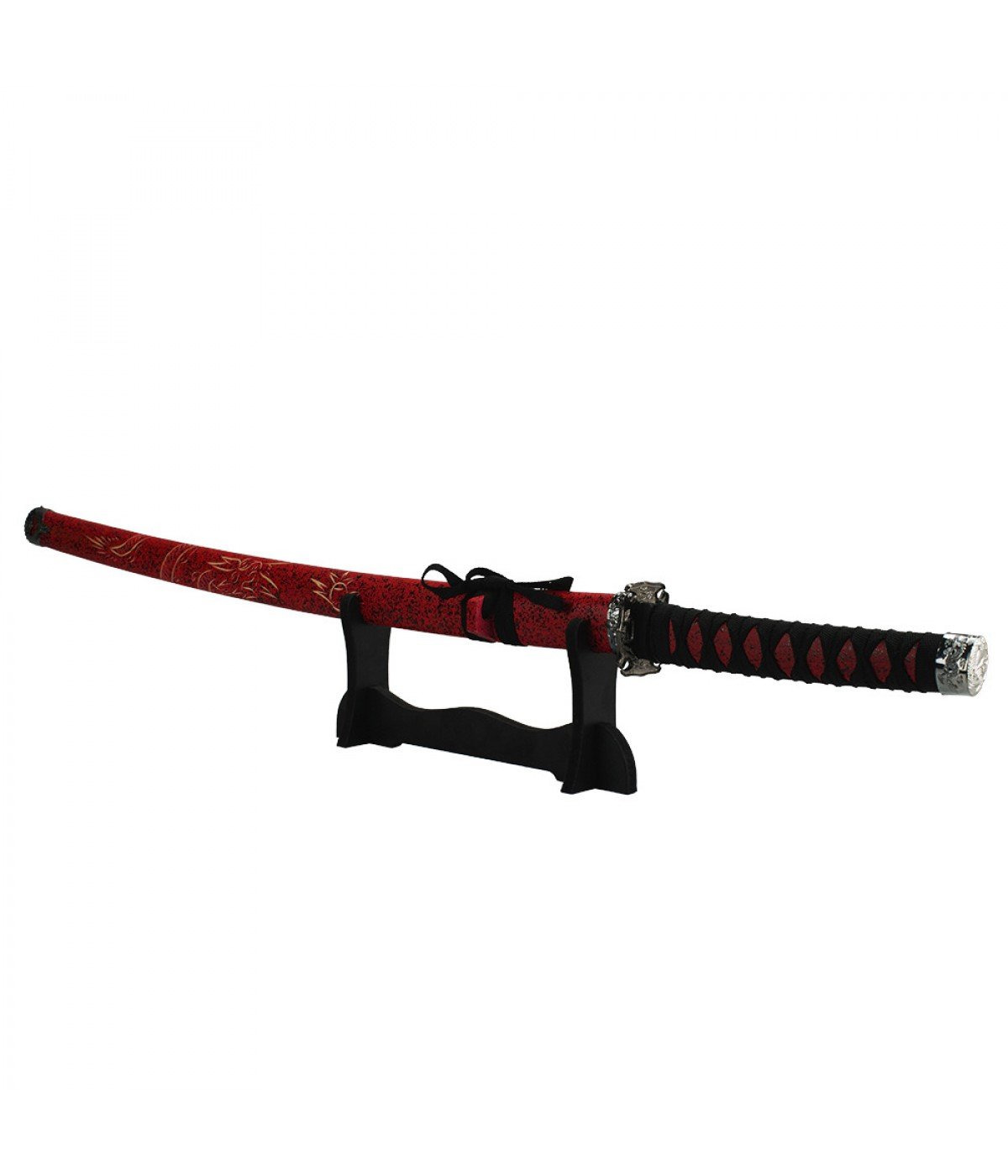 Espada Decorativa Vermelha Japonesa Katana 100cm - 2