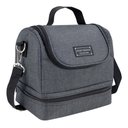 Ver imagem 3 de Bolsa Térmica Marmita Copo Porta Talher 4 Peças Concept Mais Jacki Design Preta -