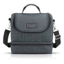 Ver imagem 2 de Bolsa Térmica Marmita Copo Porta Talher 4 Peças Concept Mais Jacki Design Preta -