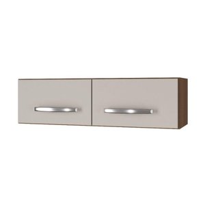 Armário Aéreo Geladeira Mara 2 Portas Cor:savana Off White