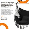 Rede de Balanço Suspensa Teto Confortável com Almofadas White Arrow - 6
