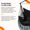 Ver mais imagens de Rede de Balanço Suspensa Teto Confortável com Almofadas White Arrow