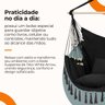 Rede de Balanço Suspensa Teto Confortável com Almofadas White Arrow - 8