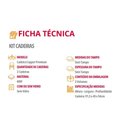 Ver imagem 5 de Kit 2un Cadeiras Cozinha Havana Premium Naturale/Marrom Rufato