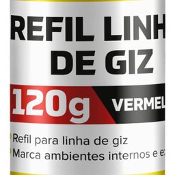 Refil Linha Giz 120g Vermelho Gesseiro Marcação Nível | Fertak - 3