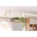Ver imagem 2 de Prateleira Decorativa Sala Estar Suspensa Brilhante 125cm Cinamomo - Mgm