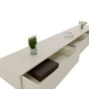 Ver imagem 4 de Aparador Suspenso Nicho Sala 3 Gavetas 202 Nobre Off White - Rede Móveis