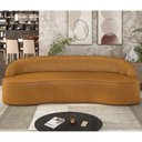 Ver imagem 2 de Sofá 4 Lugares para Sala de Estar Living 230cm Theo D06 Sintético Caramelo - Mpozenato