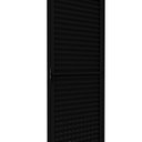Ver imagem 1 de Porta de Alumínio de Giro Laminada Ventilada 215x85cm Lucasa Ideale Abertura Esquerda Preto