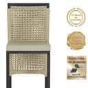 Ver imagem 3 de Mesa Bistrô e 2 Banquetas Roma Preta Corda Náutica Estofado 7 Trama Original