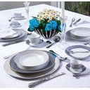 Ver imagem 3 de Faqueiro 130 Peças em Aço Inox Geneve + Caixa de Madeira Wolff