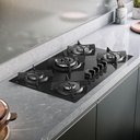 Ver imagem 4 de Cooktop 5 Bocas Dako Supreme a Gás Acendimento Automático e Tripla Chama Preto Bivolt